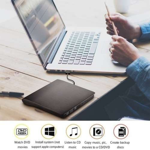 USB 3.0 High speed White External Combo Optical Drive CD/DVD Player CD/DVD RW ROM Burner Drive for L