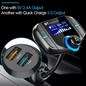 BT70 Bluetooth FM Transmitter Car Player Kit Card Car Charger Quick with QC3.0 Dual USB Voltmeter &