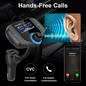 BT70 Bluetooth FM Transmitter Car Player Kit Card Car Charger Quick with QC3.0 Dual USB Voltmeter &