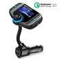BT70 Bluetooth FM Transmitter Car Player Kit Card Car Charger Quick with QC3.0 Dual USB Voltmeter &