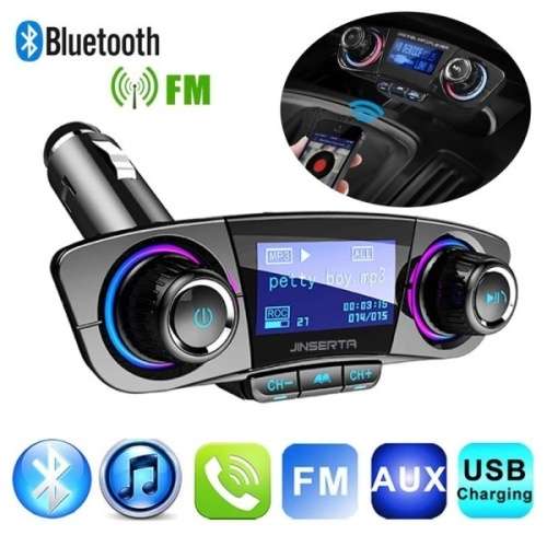 Wireless Bluetooth Handsfree Calling Car Charger FM Transmitter MP3 Player Radio Adapter USB Car Cha