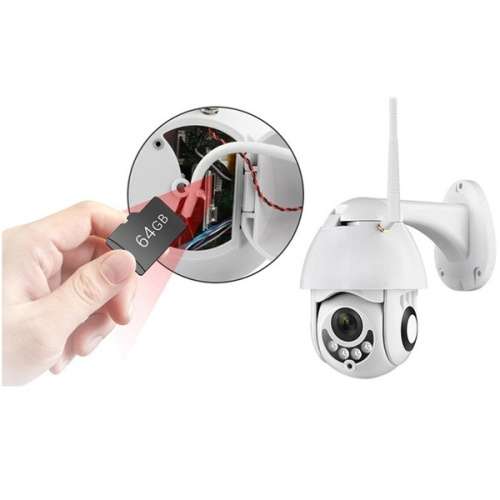 Wireless 5X Zoom HD 1080P Outdoor IP Camera Security Wifi Waterproof