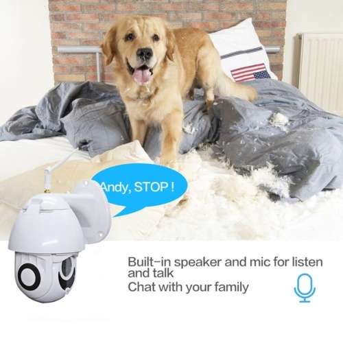 Wireless 5X Zoom HD 1080P Outdoor IP Camera Security Wifi Waterproof