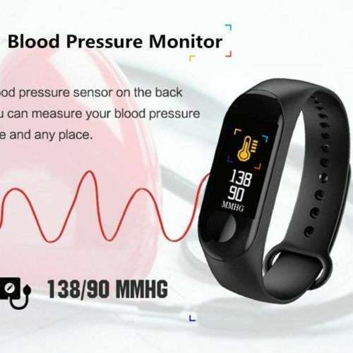 M3 Smart Watch Bracelet Fitness Activity Tracker Blood Pressure Heart Rate