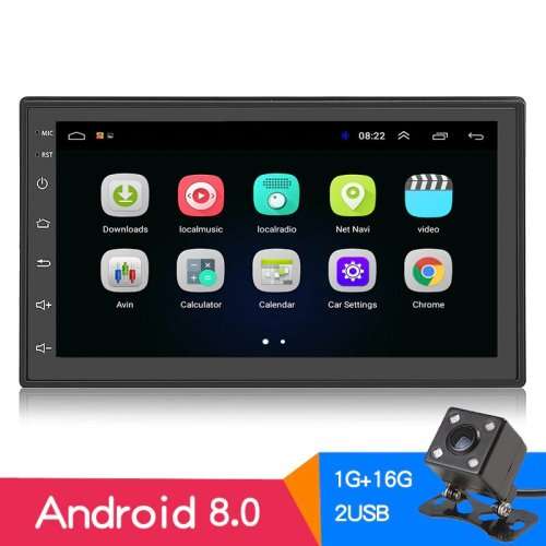 Android 8.0  2 Din Car Radio GPS Navigation With A Camera