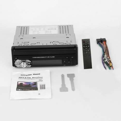 1 Din  7" HD Flip Out Touch Screen Car Bluetooth Radio