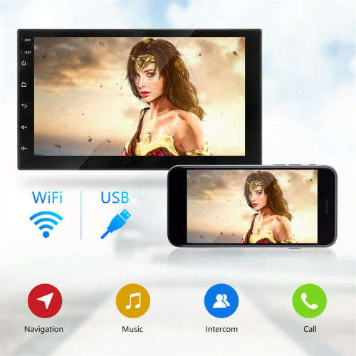 7'' Double 2 DIN Android 9.1 Car Stereo FM Radio GPS Navigation