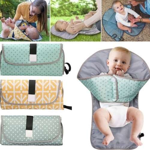 Portable Baby Diaper Mat Waterproof Travel Foldable Nappy Diaper Changing Pad