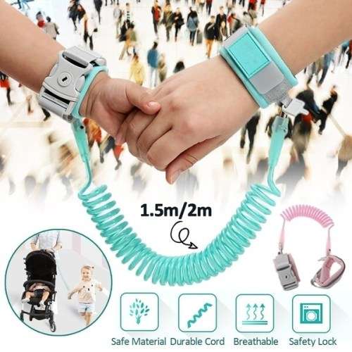 Kids Baby Safety Anti-lost Strap Walking Harness Wristbands Wrist Link
