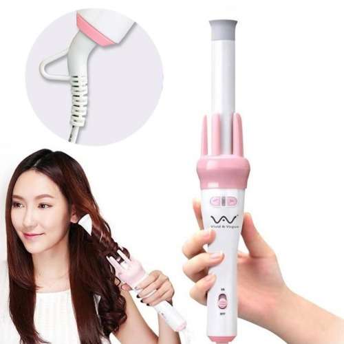 Automatic Safe Rotating Ceramic Hair Curling Iron Heat Resistant