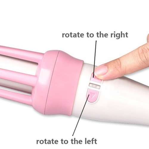 Automatic Safe Rotating Ceramic Hair Curling Iron Heat Resistant