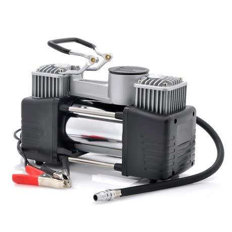 A Heavy Duty 12 Volt 85 litre Two Cylinder Portable Air Compressor