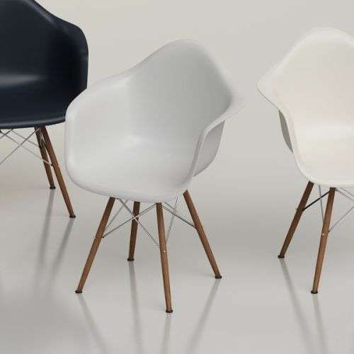 Set of 2 Amalfi Living and Dining Room Chairs - White