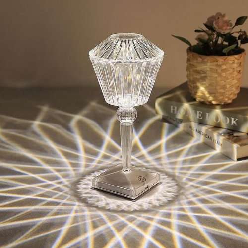 Indoor USB Charging Diamond Table Lamp PM-32