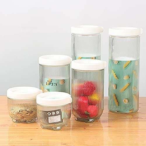 6pc Lock Glass Storage Containers