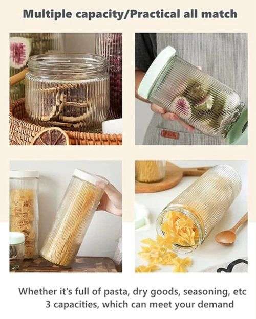 6pc Lock Glass Storage Containers