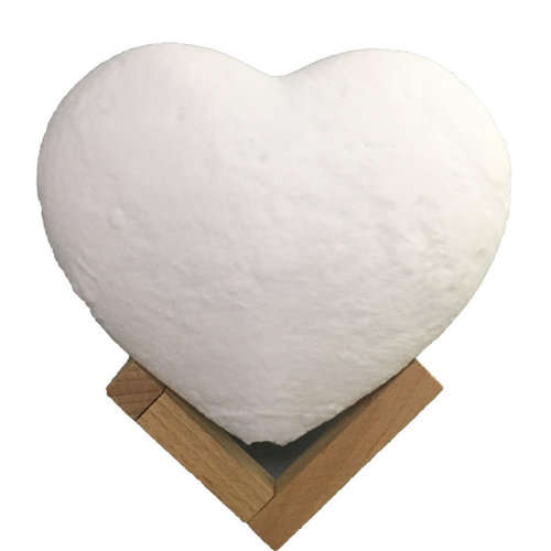 3D Heart Shaped Touch Control Moon Lamp