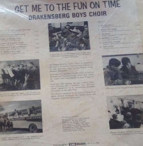 DRAKENSBERG BOYS CHOIR - Get me to the fun on time Vinyl LP