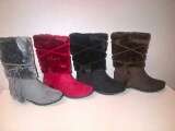 Fur Suede Boots assorted colours