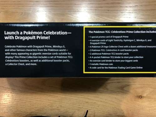 Pokémon TCG Box: Celebrations Prime Collection - UK edition