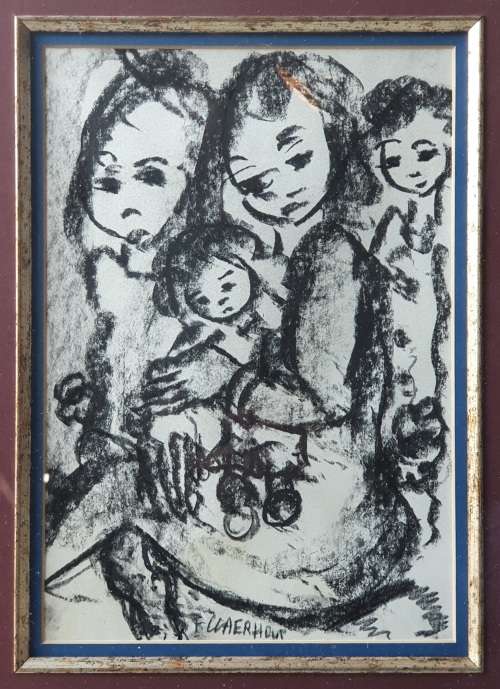 FransClaerhout charcoal painting