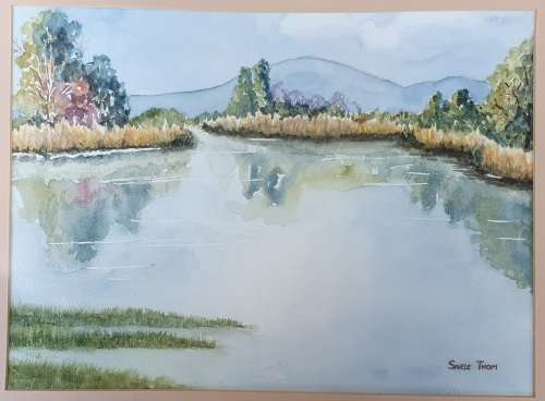 Sarie C. Thom watercolour painting