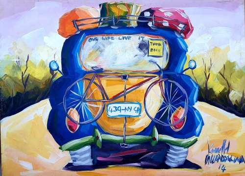 Kennith Muradzikwa acrylic painting