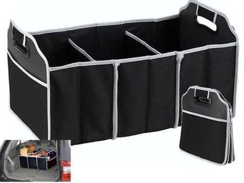 2 In 1 Car Boot Organiser Foldable Storage / Car Auto Trunk Organizer & Cooler  Collapsible Portable