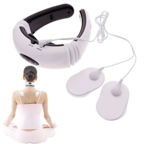 Neck Massager Hx-5880 Electric Massager Pulse Shoulder Neck Massager Therapy Vertebra Treatment Pain