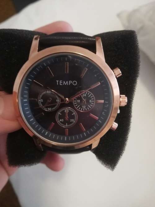 Tempo Leather Strap Watch for Sale
