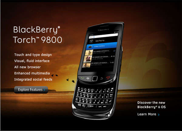 BLACKBERRY TORCH 9800 USED FOR 18 HOURS ONLY!