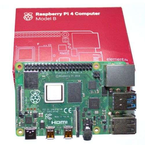 Raspberry Pi 4B, 4GB Mem, with Battery, LCD, PSU, SD Card, Case and HDMI Cable