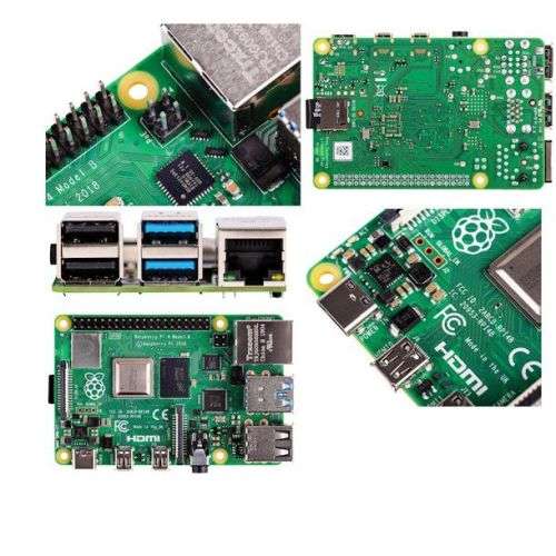 Raspberry Pi 4B, 4GB Mem, with Battery, LCD, PSU, SD Card, Case and HDMI Cable