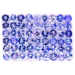 100% NATURAL TANZANITES - LOT Parcel of 10 - 0.95cts - Total - 2.8mm - R 10'672.00