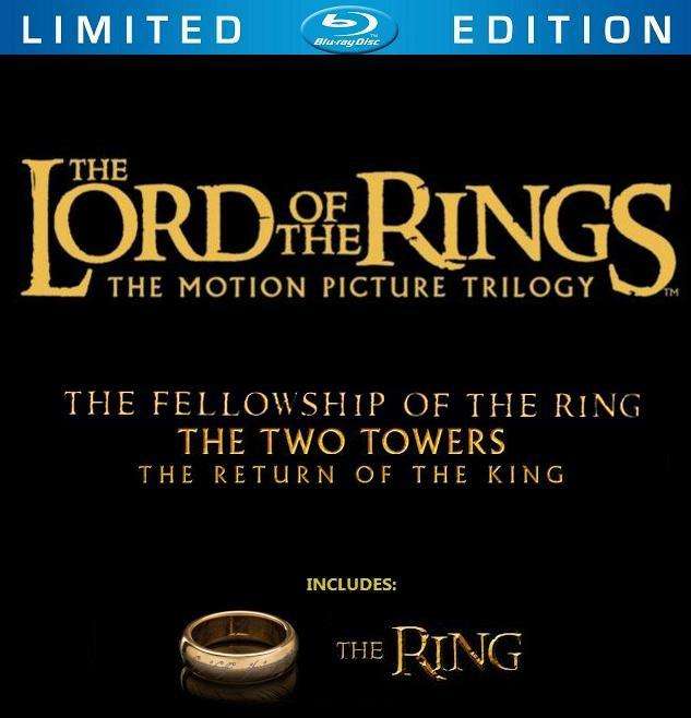 LIMITED EDITION* LORD OF THE RINGS - TRILOGY BOX SET with RING