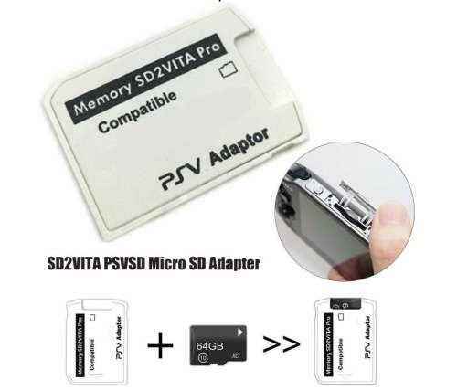 PSVITA / PS VITA / PS TV / PSTV SD2Vita PRO Card V5.0 Micro SD/TF Card Adapter - Playstation
