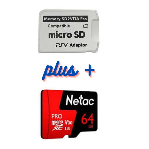 PSVITA SD2Vita PRO + 64GB MicroSD Card