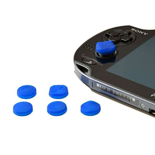 6 in 1 Silicone Analog Protector Kit for PSVITA \ PS Vita 1000 and 2000 (BLACK)