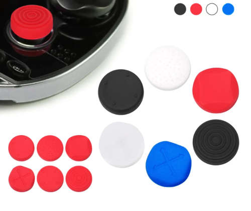 6 in 1 Silicone Analog Protector Kit for PSVITA \ PS Vita 1000 and 2000 (BLACK)