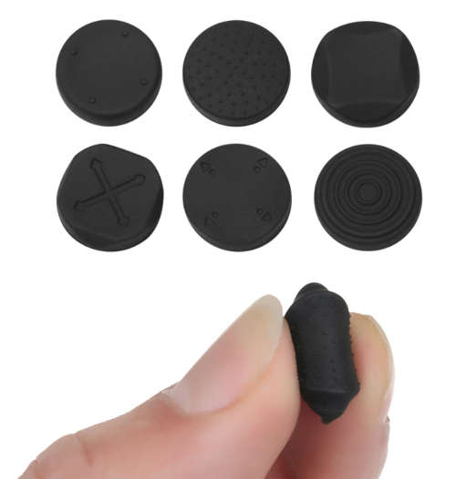 6 in 1 Silicone Analog Protector Kit for PSVITA \ PS Vita 1000 and 2000 (BLACK)