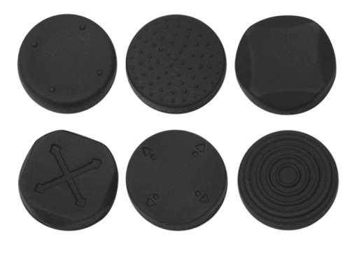 6 in 1 Silicone Analog Protector Kit for PSVITA \ PS Vita 1000 and 2000 (BLACK)