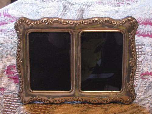 Sterling Silver Double Picture Frame