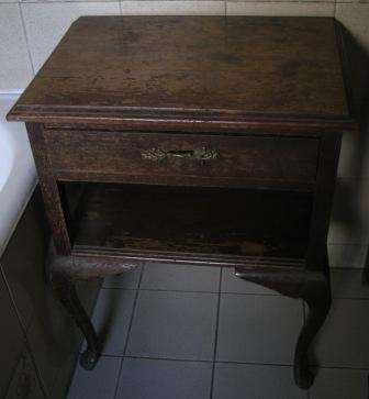 Bedside table (imbuia?)