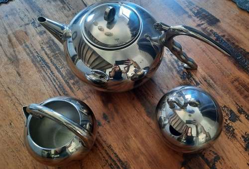 Carrol Boyes Tea Pot Sugar Pot and Milk Jug