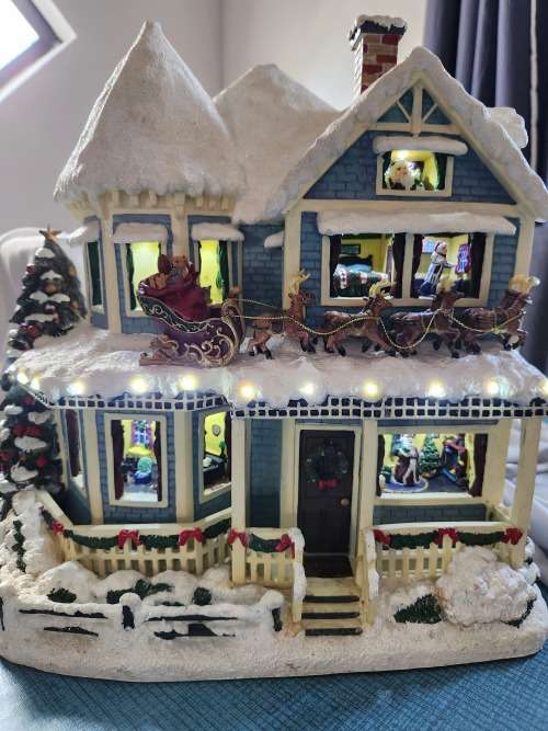Thomas Kinkade Twas the Night Before Christmas Story House