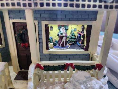 Thomas Kinkade Twas the Night Before Christmas Story House