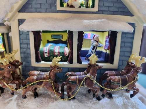 Thomas Kinkade Twas the Night Before Christmas Story House