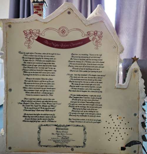 Thomas Kinkade Twas the Night Before Christmas Story House