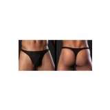 Mens black G-string Medium