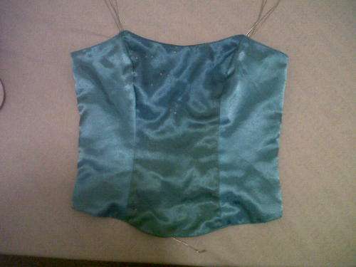 Evening set. Turquoise and silver size 8 with skirt "SALE"